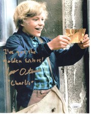 Peter Ostrum signed 8x10 Photo Charlie Bucket Willy Wonka JSA Authentication