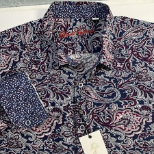 Robert Graham SAUNDERS in Blue Purple Paisley Classic Fit Size XL-New 198