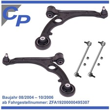 2 Querlenker vorne für Fiat Stilo 192 08/04-10/06 14 mm Bohrung 2 Koppelstangen