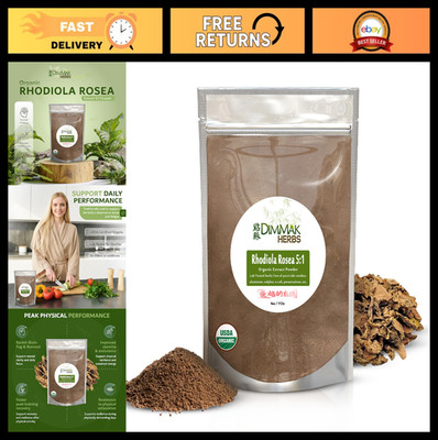 Organic Rhodiola Rosea Extract Powder 5:1 - High Potency Adaptogen for Energy, F