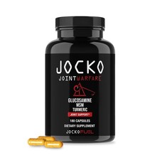Joint Support Supplement 180 Capsules Glucosamine MSM Turmeric Jocko Fuel Pain