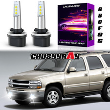 For 1994-2001 Dodge Ram 1500 2500 3500 LED Fog Driving Light 880 White Bulbs