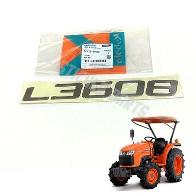 Kubota Tractor Decal Sticker L3608 Exterior Side Emblem Logo Part 1 Pcs