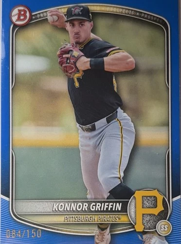 Konnor Griffin 2025 Bowman Draft Blue  /150 Rookie Card BD-102 Pirates Rookie