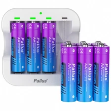 AA Batteries 1.5V Lithium Rechargeable AA Batteries 3500mWh Double A Battery Lot