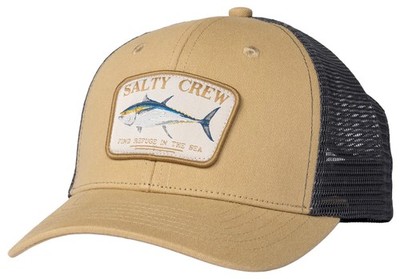 Salty Crew Big Blue Amadeo Retro Trucker Hat - Khaki - New