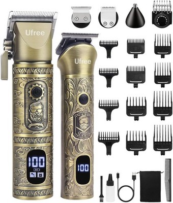 Ufree Hair Clippers for Men Professional with Beard Trimmer, Barber Clippers ...