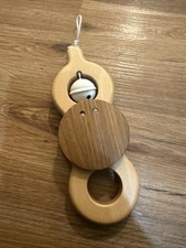 Lovevery Baby Activity Play Gym Replacement Toy Wooden Batting Bell Ring Q25