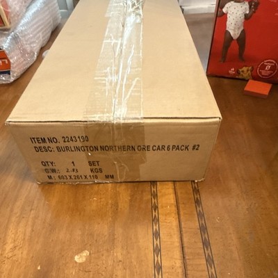 MTH O Gauge Burlington Northern Ore Car 6-Pack #2 Analog Limited Ed 2243190
