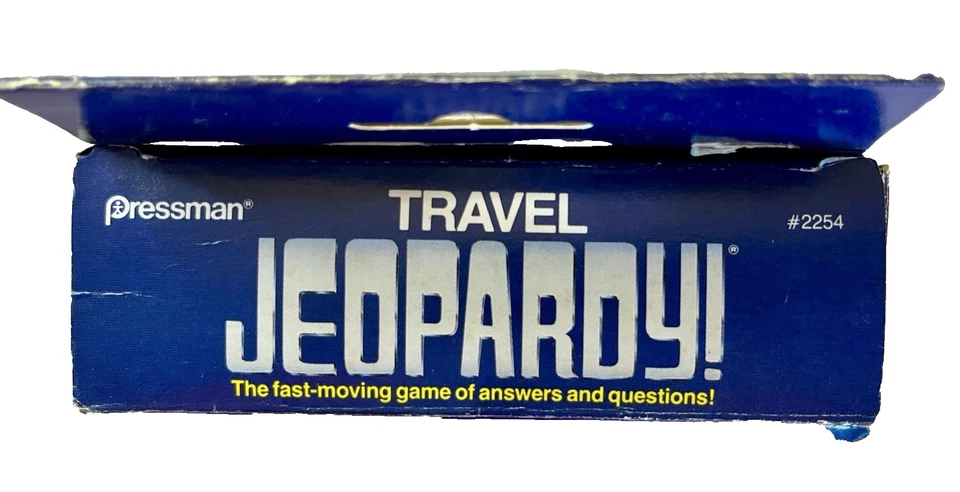 Travel Jeopardy! Vintage 1990 Pressman Games to Go for 1 to 4 Players EUC - Image 4 of 4