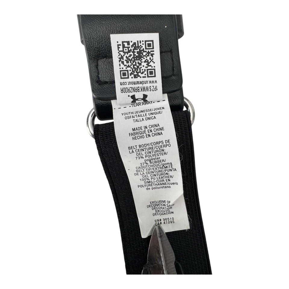Under Armour Youth Boys Adjustable Baseball Belt Fits Up to 36" #1252085 2 Belts - Image 4 of 4