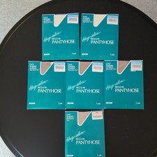Vintage Sears Hug-alon Regular Pantyhose Day Sheers Full Figure Short- Lot of 6