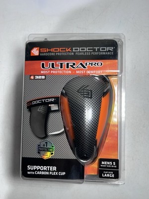 Shock Doctor Adult Ultra Pro Supporter with Ultra Carbon FlexCup - Gray. Large