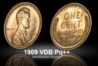 1909 VDB Lincoln Wheat Penny Cent Gem Superb Uncirculated Red BU ++ Red PQ!!
