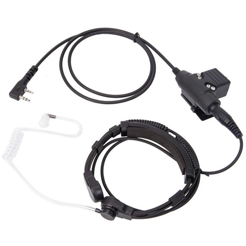 U94 PTT Neck Throat Mic Earpiece Radio Headset For Baofeng Kenwood HYT PUXING D - Picture 3 of 13