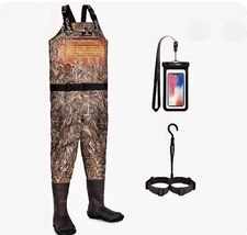 DRYCODE Chest Waders for Men with 1600g Boots Size 12 Regular