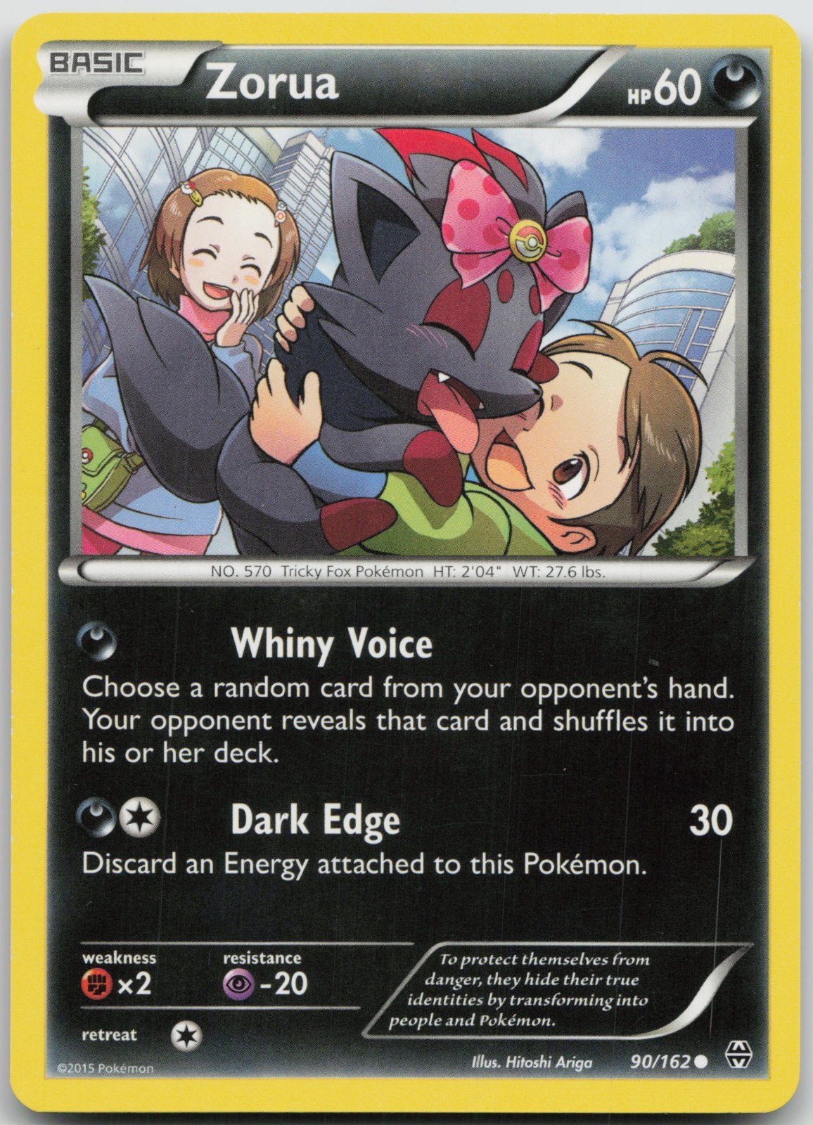 Zorua 90/162 Common BREAKthrough Pokemon NM/LP