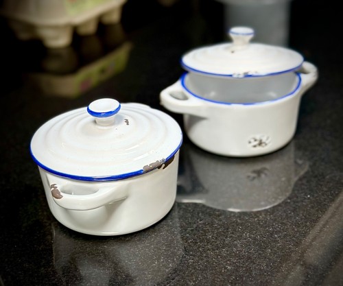 UTOPIA - Avebury Blue Mini Casserole Dishes/Pots and Lids - Box of 6 - NEW - Picture 2 of 5