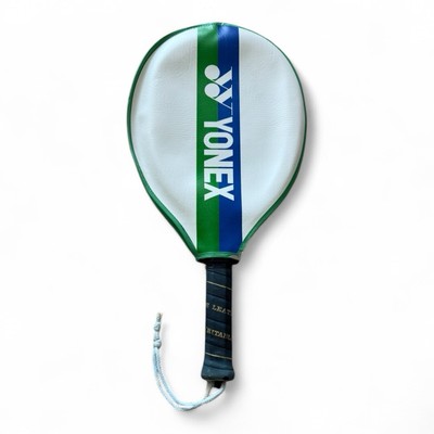 Vintage Yonex Tennis Racquet Blue Aluminum 4 1/8 w Case Limited Japan Retro Rare