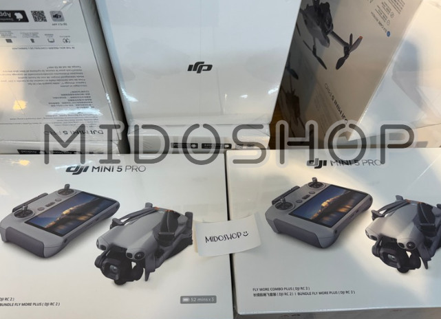 DJI Mini 5 Pro Fly More Combo Plus 52min Flight 3 Batteries New – RIAT