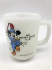 Vintage The Mickey Mouse Club 1955 Milk Glass Disney Mug Pepsi Collector Series