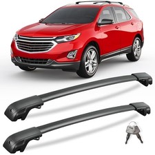 KINGGERI 300lbs Lockable Roof Rack Cross Bars Compatible with 2018-2024 Chevy
