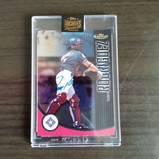 2021 Topps Archives Ivan Rodriguez 1/1 Autograph Card Waterproofed