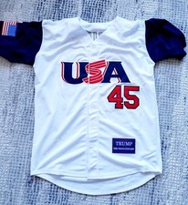 President Donald Trump Hand Signed Autographed USA WBC Baseball Jersey COA