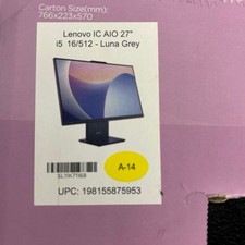 Lenovo IC AIO 27” i5 16/512 Luna Grey