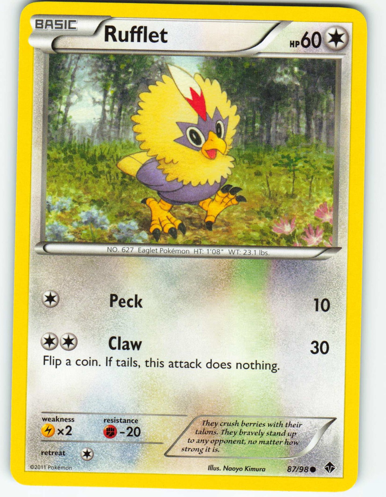 Rufflet - 87/98 Emerging Powers - Pokémon TCG - 2011
