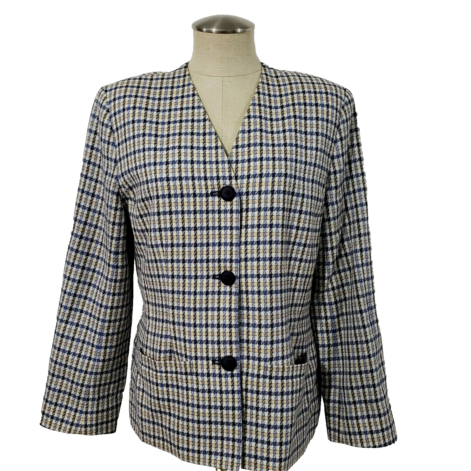 Pendleton 100% Virgin Wool Light Plaid Multiolor … - image 1