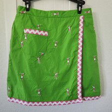 Vintage 1990s Lilly Pulitzer Size 8 tropical green Golf Skort 