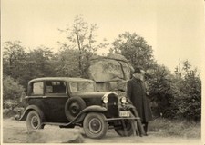 Foto Automobil Opel P 4, Kennzeichen EA 61-07, Mann im Mantel - 11552643