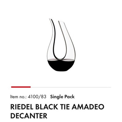 Riedel Black Accent Vase Black