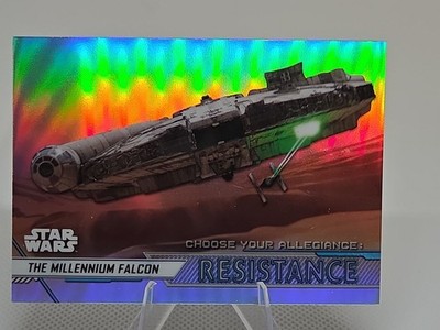 The Millennium Falcon 2020 Topps Chrome Star Wars #CR-11 Refractor