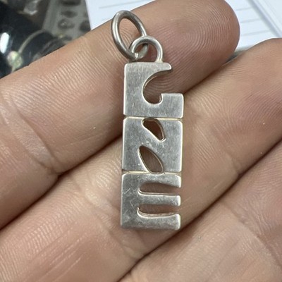 Vintage Rare Leonore Doskow Handmade Sterling Silver 925 LNE? Pendant 1977 5.4g