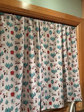 Handmade 100 Cotton Peanuts Snoopy Curtains-2 Panels Handmade 19 3/4 x 31 1/2