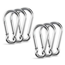 6 Pcs Flag Clips for Flagpole, Stainless 6 Pcs M6 Flag Clips for Flagpole
