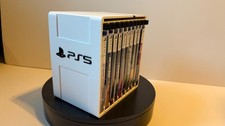 10 Game Case/Display Stand for Playstation 5 with Push Button Ejection
