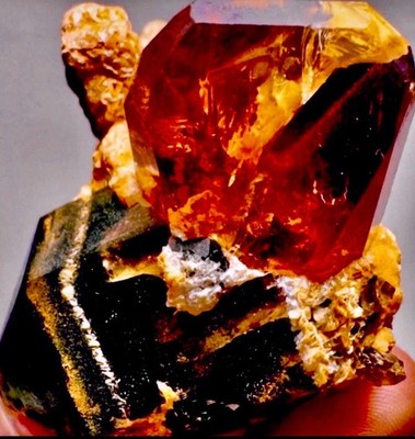 Imperial Topaz & Smokey Quartz Crystal Natural Raw Specimen Cluster MatrIx