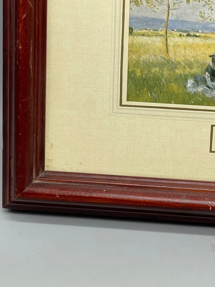 wood framed wall artwork print summer by claude monet landscape nature tree READ - Image 4 of 4