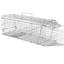 24" Extra Large Animal Trap Cage Humane Live Catcher Possum Fox Rabbit Rat Cat