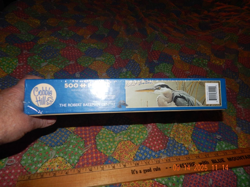 Cobble Hill 500 шт. головоломка — отличная синяя цапля от Роберта Бейтмана — новая, запечатанная - Изображение 2 из 3