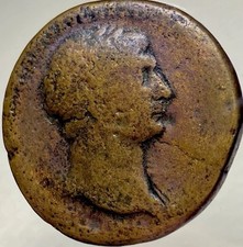 Sestertius Large Roman Coin Emperor Trajan Ancient 98AD-117AD Genuine