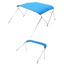 NEW VEVOR 3 Bow Boat Bimini Tops,600D Polyester Canopy with Aluminum Alloy Frame