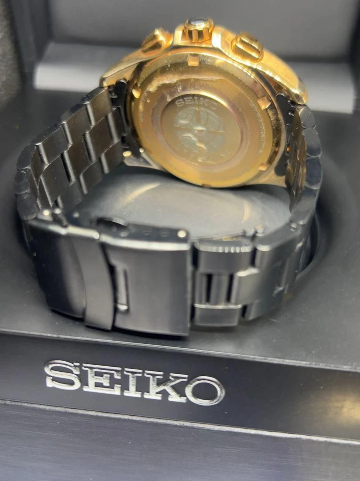 Reloj solar para hombre SEIKO Astron SBXB055 GPS esfera negra acero inoxidable goma Foto 4 de 4