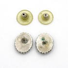 Southwest Sterling Turquoise Petit point Squash Blossom Jewelry Set of 3 S5634-2 — photo 9
