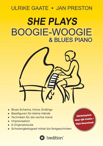 Jan Preston (U. A.) | She Plays Boogie-Woogie & Blues Piano | Taschenbuch (2018)-image