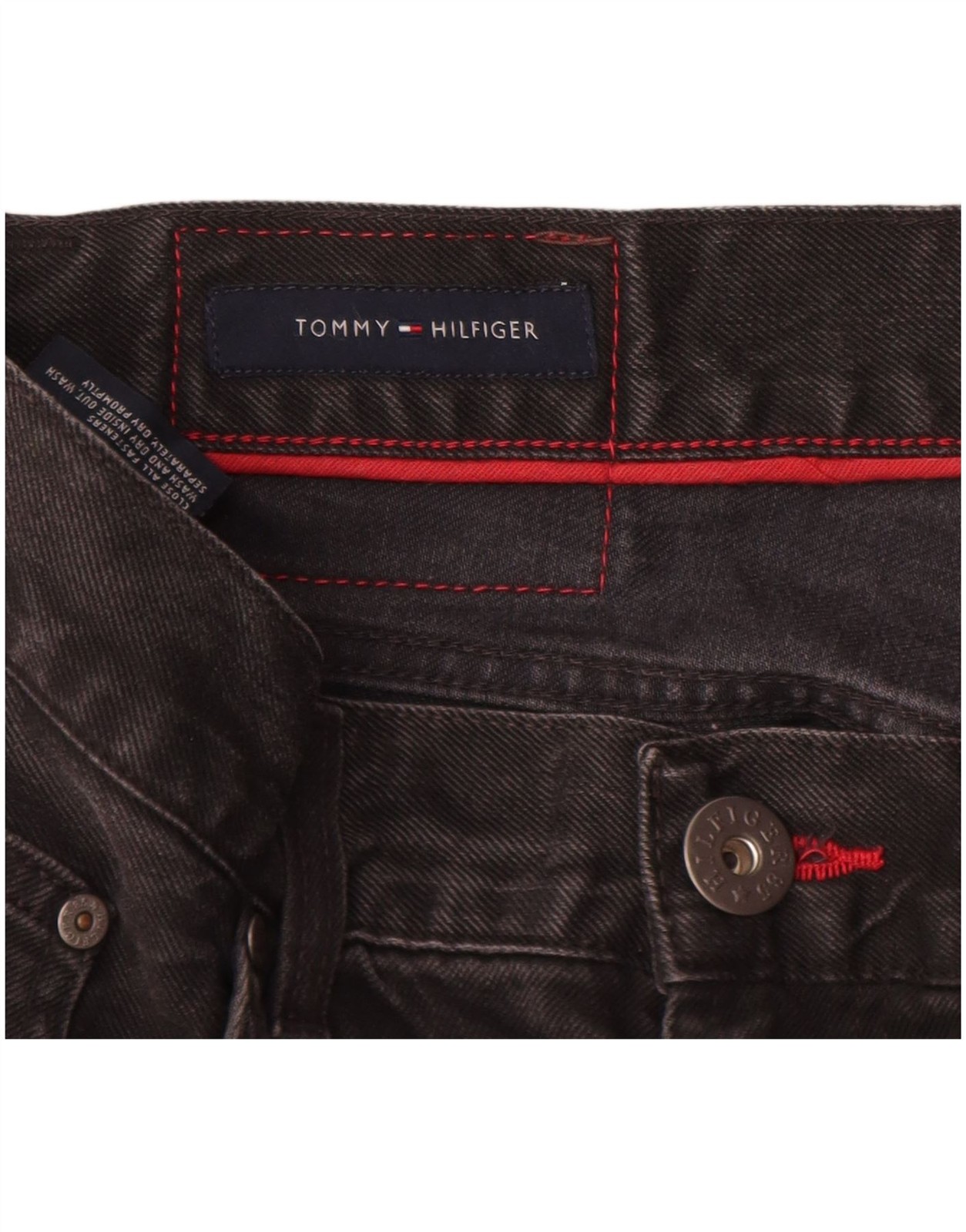Tommy Hilfiger Mens Madison Straight Jeans W36 L34 Black Cotton DL10 thumbnail 4