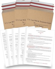 2026 Last Will and Testament Kit - DIY Legal Forms for Estate Planning